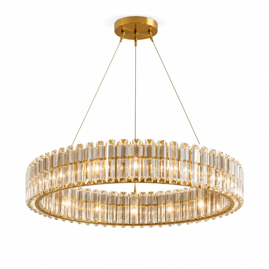 Puretimo™ Ellora Crystal Ring Chandelier