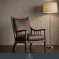 FurniColle™ Heritage Leather Lounge Chair