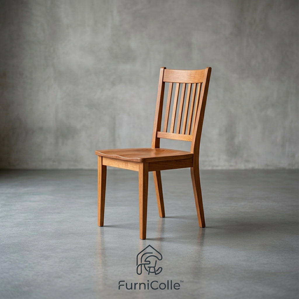 FurniColle™ Nordic Solid Wood Dining Chair